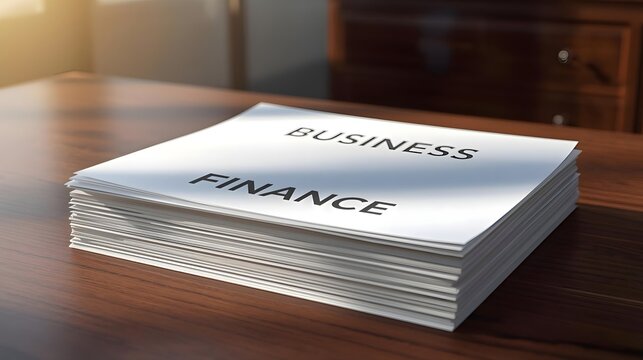 Stack of business finance reports on office desk, professional corporate paperwork concept, investment planning, financial analysis, and accounting document for company management presentation.