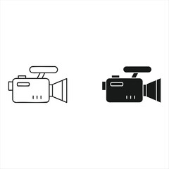 Photo camera icon vector 