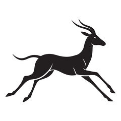 Gazelle vector silhouette