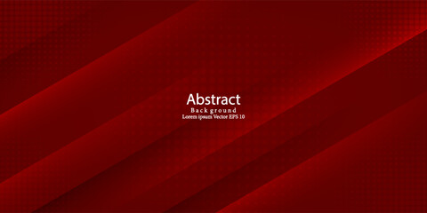 Red Abstract Geometric Background with Modern Gradient Diagonal Lines
