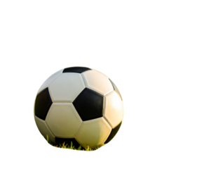 Firefly_Realistic soccer ball on a grassy field - Firefly_Realistic soccer ball on a grassy field 