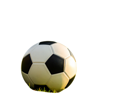 Firefly_Realistic soccer ball on a grassy field - Firefly_Realistic soccer ball on a grassy field  - Powered by Adobe
