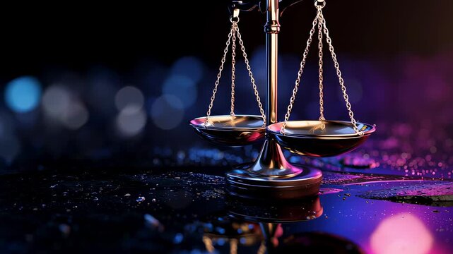 Scales of Justice Symbolizing Fairness and Legal Balance 