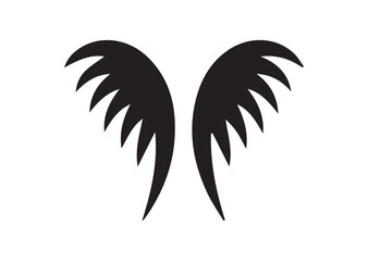 Obraz premium Wing icon, Wing solid vector