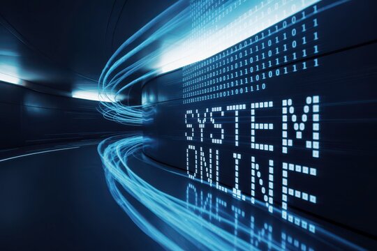 System Online Message With Binary Data Flow In Digital Tunnel