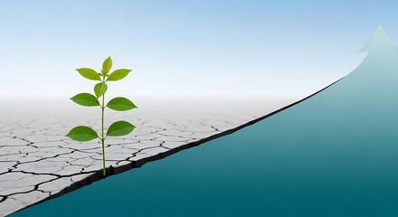 Growth from Aridity: A Symbol of Resilience and Progress