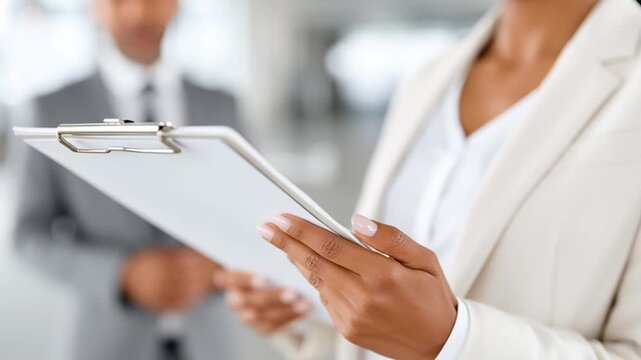 Professional Individuals in Serious Business Meeting Discussing Insurance Matters and Reviewing Important Documents for Effective Collaboration in Office