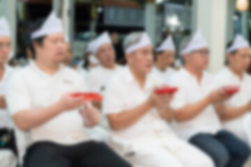 Chinese funeral ceremonies include  by Chinese monks or Chinese geomancers to send off the spirit.