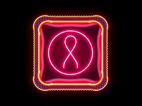 Condom package icon for safe sex awareness vector icon illustration on dark.