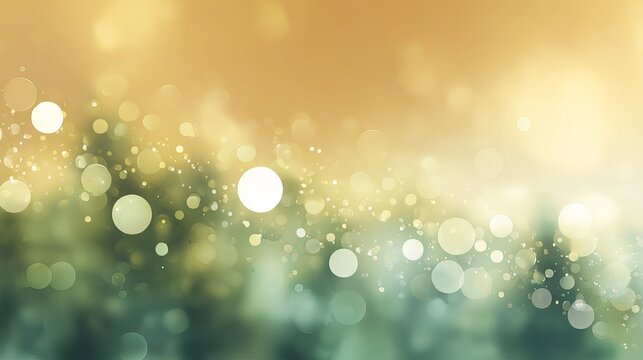 Pastel yellow and green bokeh background with soft low light blur and subtle silhouette dreamy abstract backdrop for posters invitations web banners wallpapers and social media design