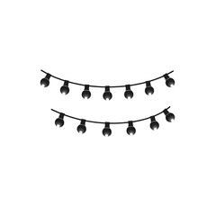 Festive glowing string lights create a warm ambiance perfect for holiday parties or romantic evening celebrations adding a touch of magic