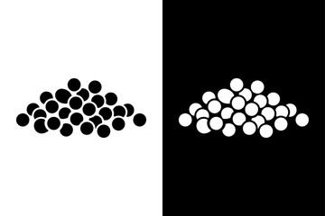 Black Pepper Icon Silhouette. Spice Vector Illustration for Cooking and Seasoning Design