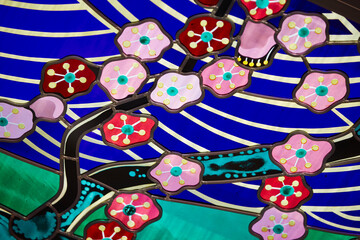 Traditional patterns, background of colorful 