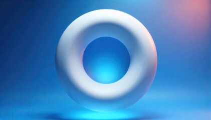 Abstract Navel Shape Against Pure White Abstract artistic interpretation of a navel s circular and spiraling shape. Rendered in a very minimalist style on a plain, bright white seamless background.