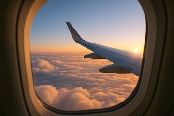 Obraz premium A Morning Flight Through the Clouds