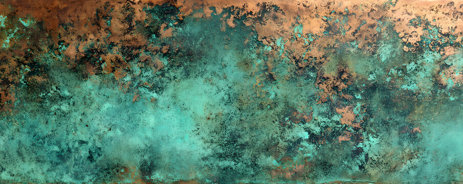 Copper patina background