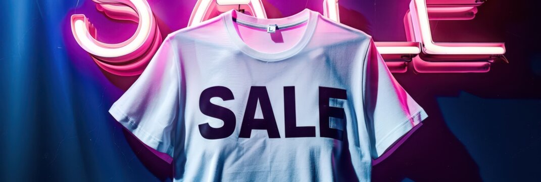 Vibrant sale promotion concept for black friday and cyber monday marketing. Horizontal banner. Copy space. Holiday shopping