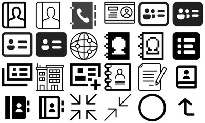 A minimal and modern startup vector, icon set representing essential business elements like idea, innovation, planning, success, and vision. Perfect for use in business presentations, pitch decks
