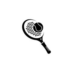 Padel sport, racket and ball design 