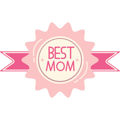 Mothers Day Medal Illustration