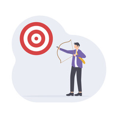Success target and achievement focus Illustration 
