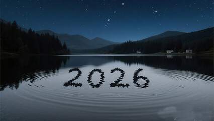 Dreamy lakeside retreat awaits for 2026 getaways under a starry night sky reflection