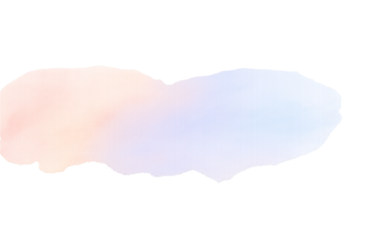 Soft Watercolor Pastel Brush Stroke, Horizontal Banner Background, Gentle Fade Edges, Transparent Layer, Artistic Gradient Texture