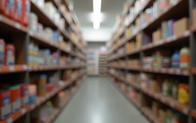 Fototapeta premium A zoom background: Blur Shelves Storages. High quality