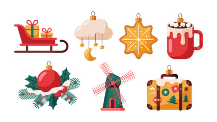 Festive Array: A delightful collection of holiday ornaments and seasonal items. Evoking the warmth and charm of the festive season.