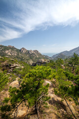 Beautiful and spectacular Mount Laoshan in Qingdao, China mountain