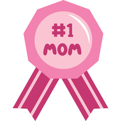 Mothers Day Medal Illustration