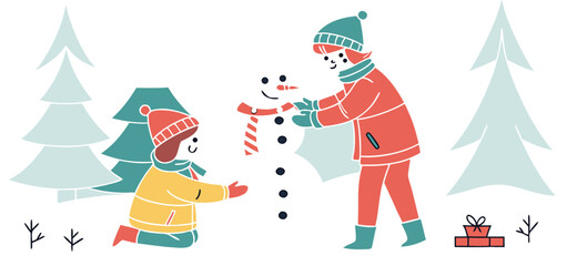 Free Winter & Holiday EPS Vector Illustrations.