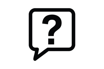 Question mark icon in speech bubble