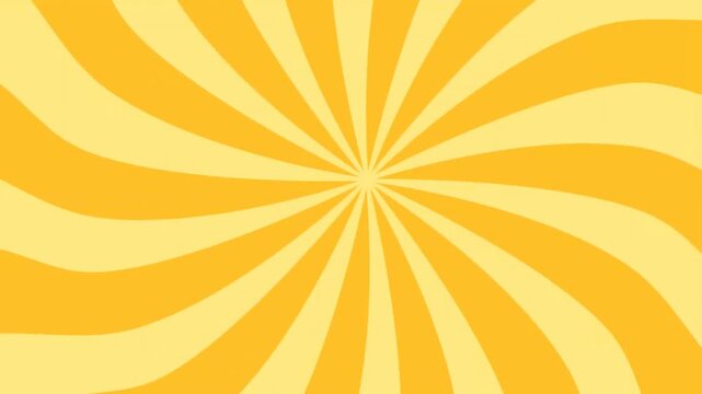 Yellow spiral line comic cartoon abstract background rotating animation Yellow spiral sunburst comic background Groovy Yellow Spiral Sunburst, Rotating Background Animation, Seamless Loop, Retro Inspi