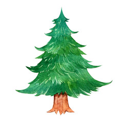 [Watercolor]christmas tree 1[basic]