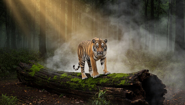 tiger in the jungle