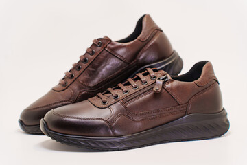 Stylish brown sneakers for comfort and performance