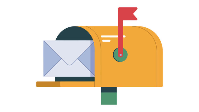 Mailbox Alert: An envelope in mailbox symbolizes communication, new messages, updates, and staying in touch with the world. Capture the essence of connection and information with this inviting image.
