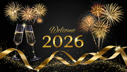 Celebrate the arrival of 2026 with a grand display of dazzling fireworks and a champagne toast
