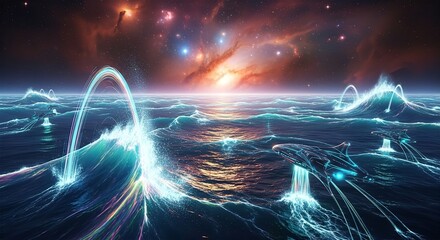 Cosmic Oceans Powered by Quantum Light