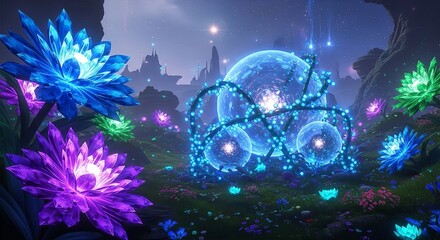 Quantum Gardens Blooming with Energy Crystals