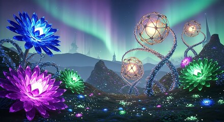 Quantum Gardens Blooming with Energy Crystals