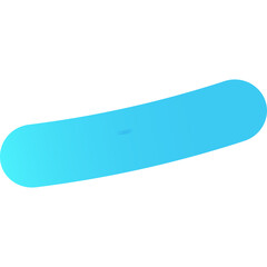 Abstract Cyan Bacteria Shape With Subtle Gradient And Darker Blue Center Against White Background Minimalist Scientific Illustration