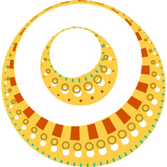 Abstract Golden Spiral Pattern with Circular Motifs and Teal Accents on a Transparent Background