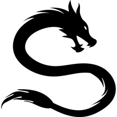Lunar Dragon Silhouette