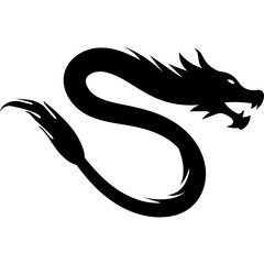 Lunar Dragon Silhouette