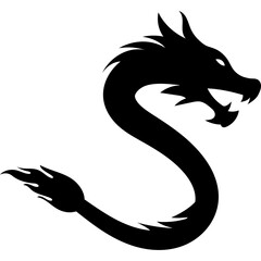 Lunar Dragon Silhouette