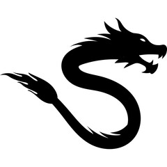 Lunar Dragon Silhouette