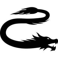 Lunar Dragon Silhouette