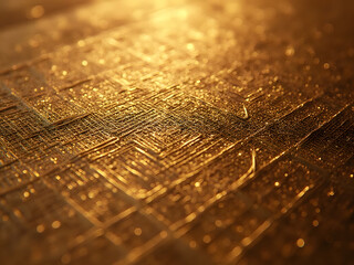 Top-Down Macro Photograph of Geometric Embossed Textile Pattern